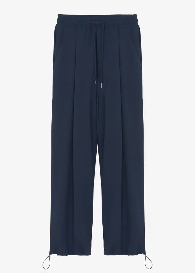 Men The Frankie Shop Bottoms Eliott Crinkle Pants Navy