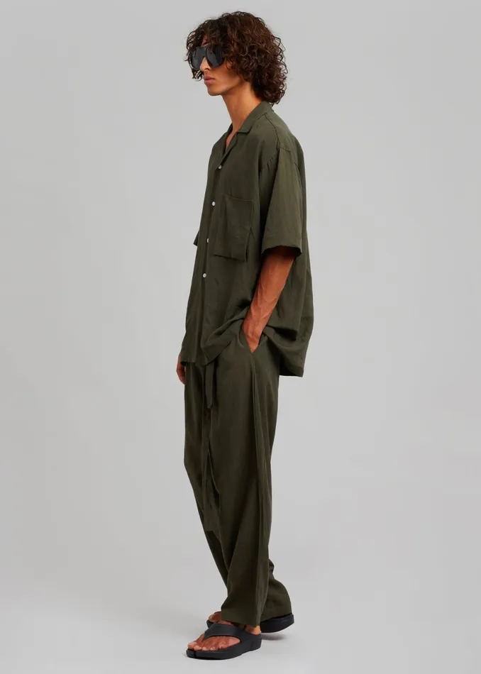 Men The Frankie Shop Bottoms Georg Puch Pants Olive