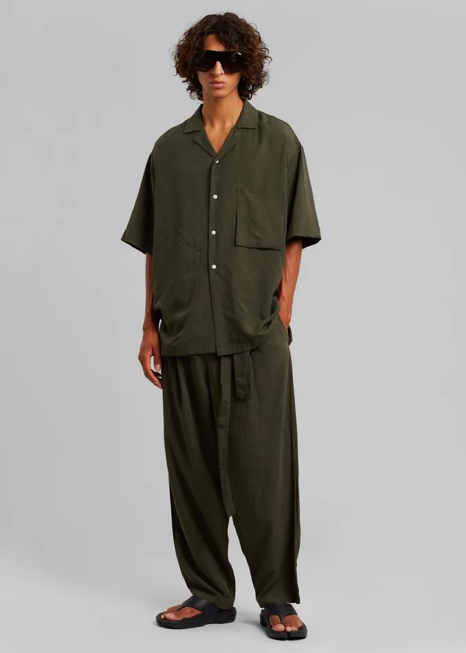 Men The Frankie Shop Bottoms Georg Puch Pants Olive