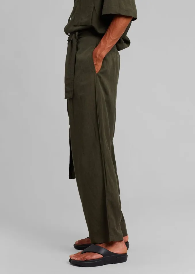 Men The Frankie Shop Bottoms Georg Puch Pants Olive