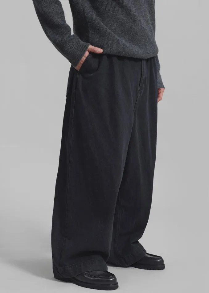 Men The Frankie Shop Bottoms Graham Denim Pants Black Wash
