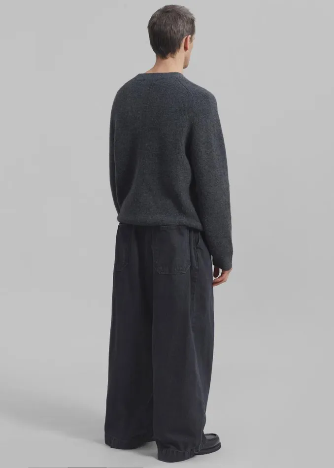 Men The Frankie Shop Bottoms Graham Denim Pants Black Wash