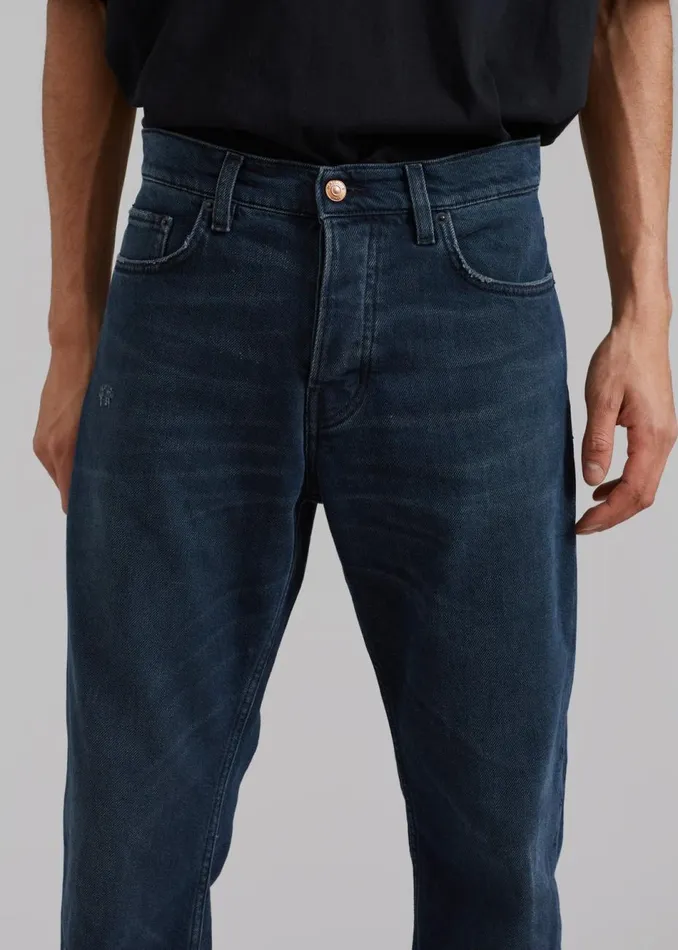 Men The Frankie Shop Bottoms Haikure Tokyo Slim Pants Mended Blue Black