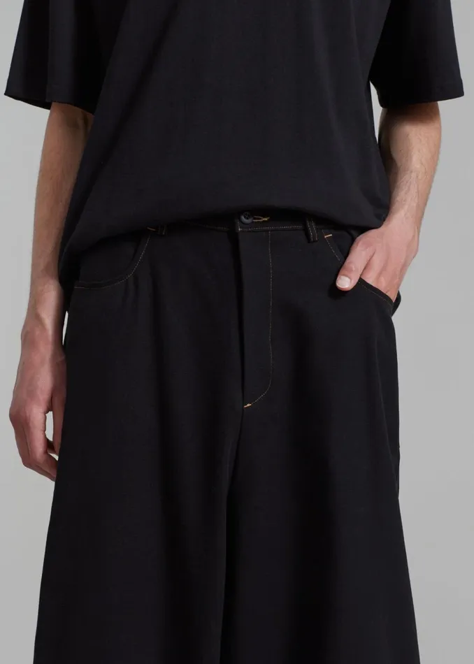 Men The Frankie Shop Bottoms Joshua Baggy Pants Black