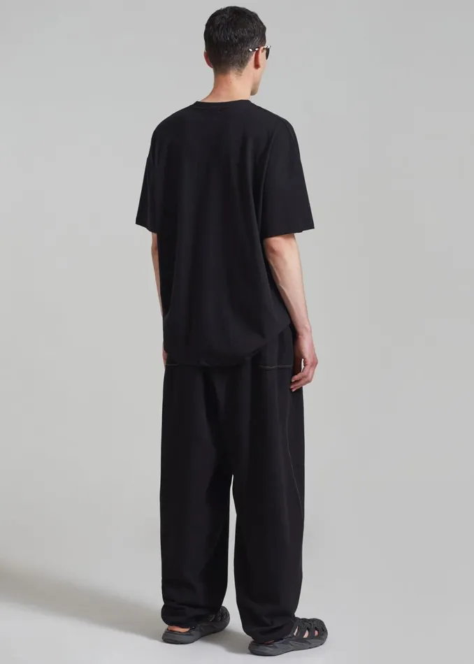 Men The Frankie Shop Bottoms Joshua Baggy Pants Black