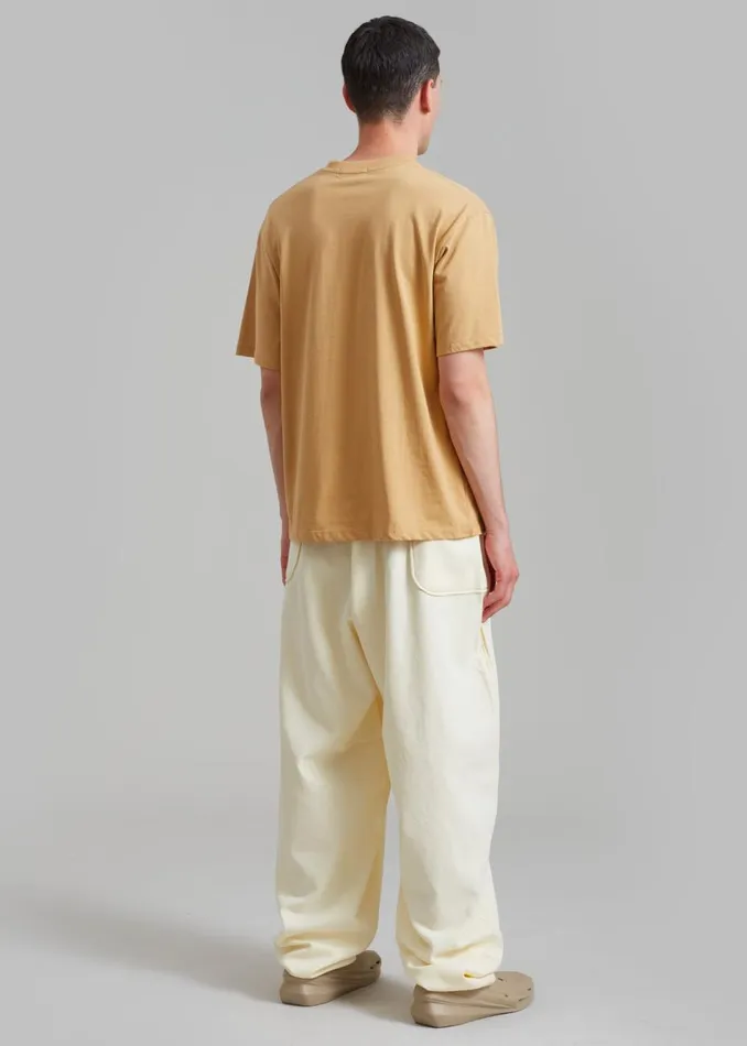 Men The Frankie Shop Bottoms Joshua Baggy Pants Cream