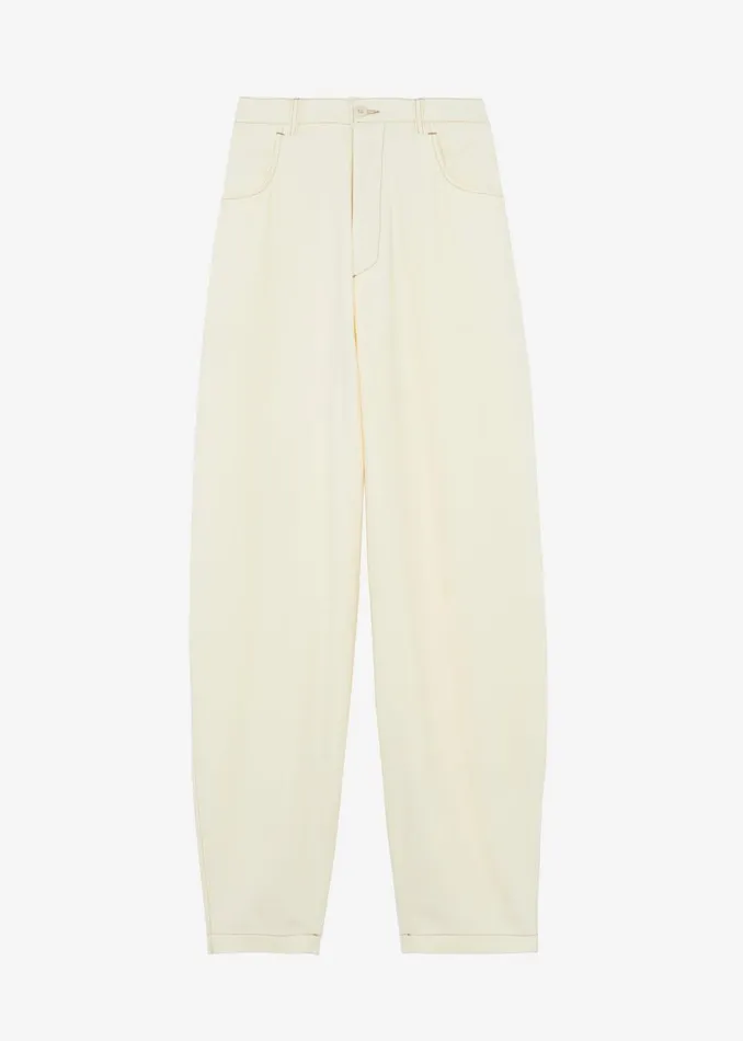 Men The Frankie Shop Bottoms Joshua Baggy Pants Cream