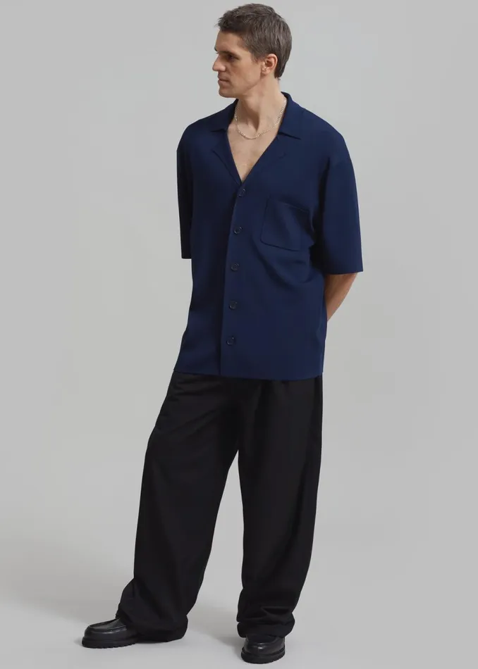 Men The Frankie Shop Bottoms Peyton Pleated Pants Black