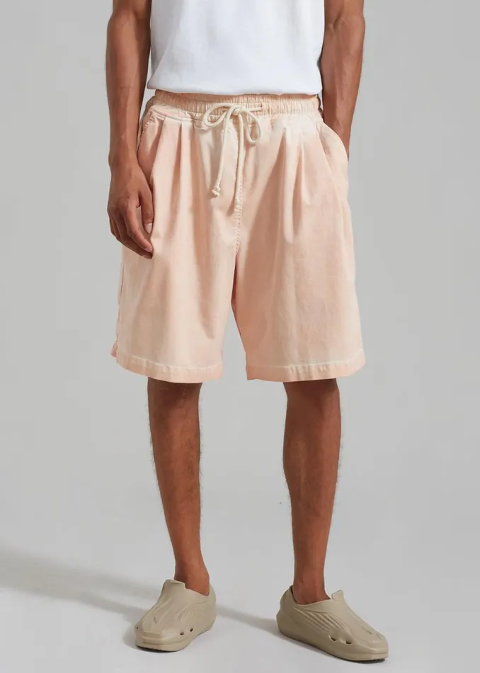 Men The Frankie Shop Bottoms Pierce Shorts Faded Pink