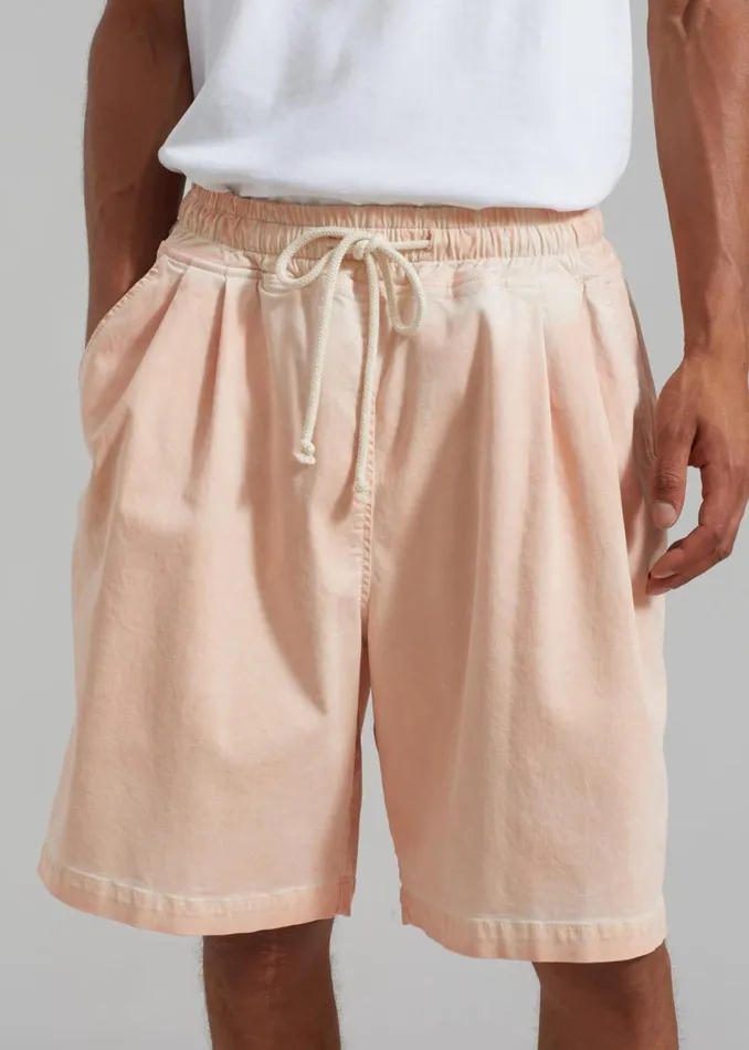 Men The Frankie Shop Bottoms Pierce Shorts Faded Pink