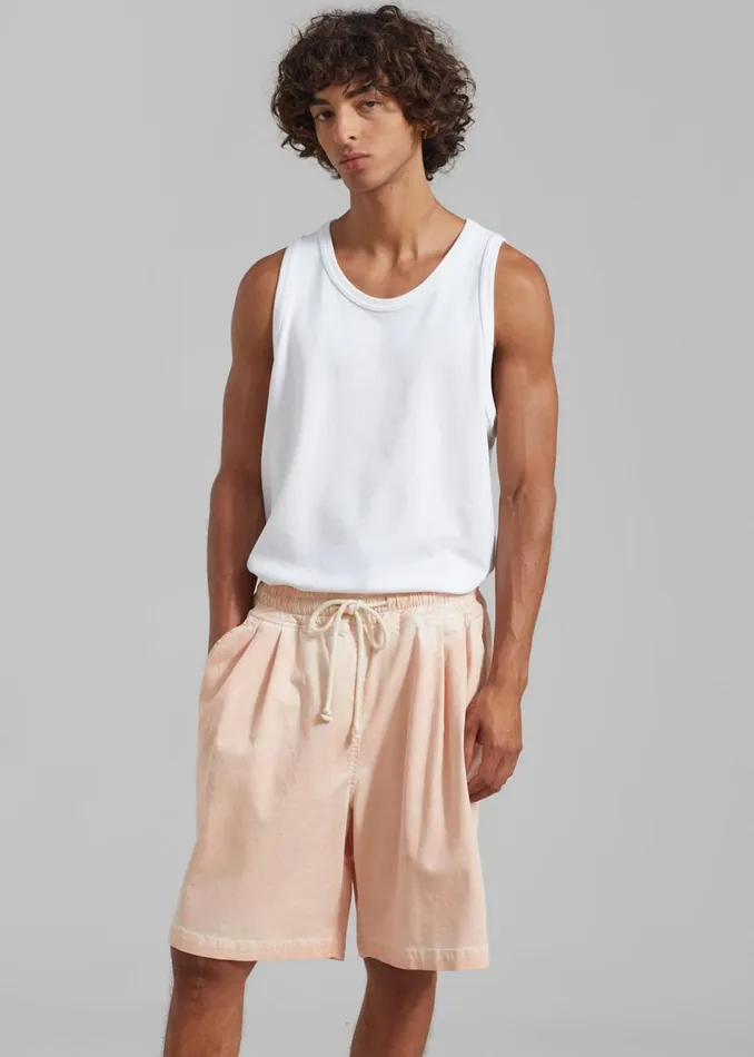 Men The Frankie Shop Bottoms Pierce Shorts Faded Pink