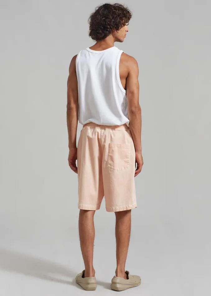 Men The Frankie Shop Bottoms Pierce Shorts Faded Pink