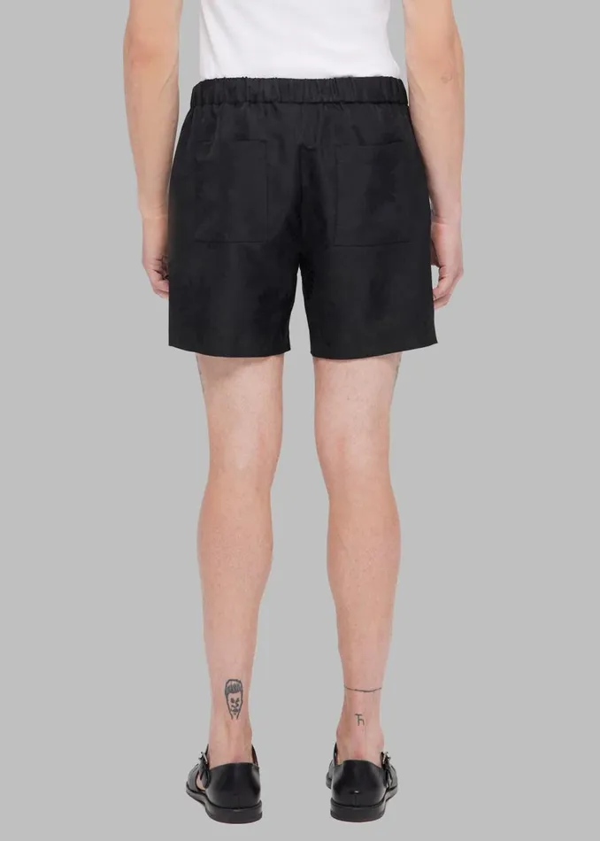 Men The Frankie Shop Bottoms Rhe Flower Jacquard Shorts Black Jacquard