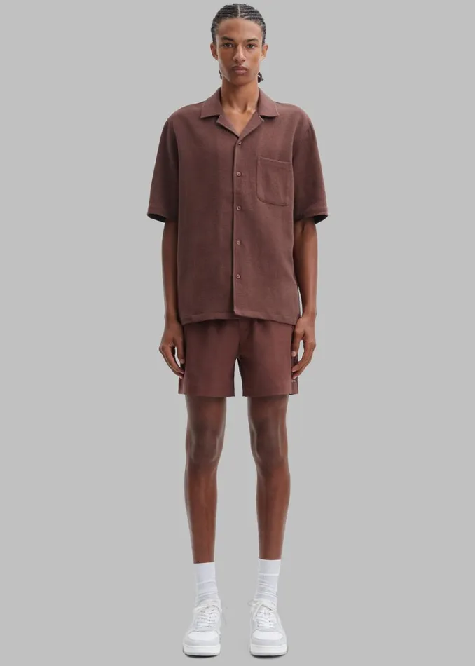 Men The Frankie Shop Bottoms Samse Samse Moses Swim Shorts Brown Stone