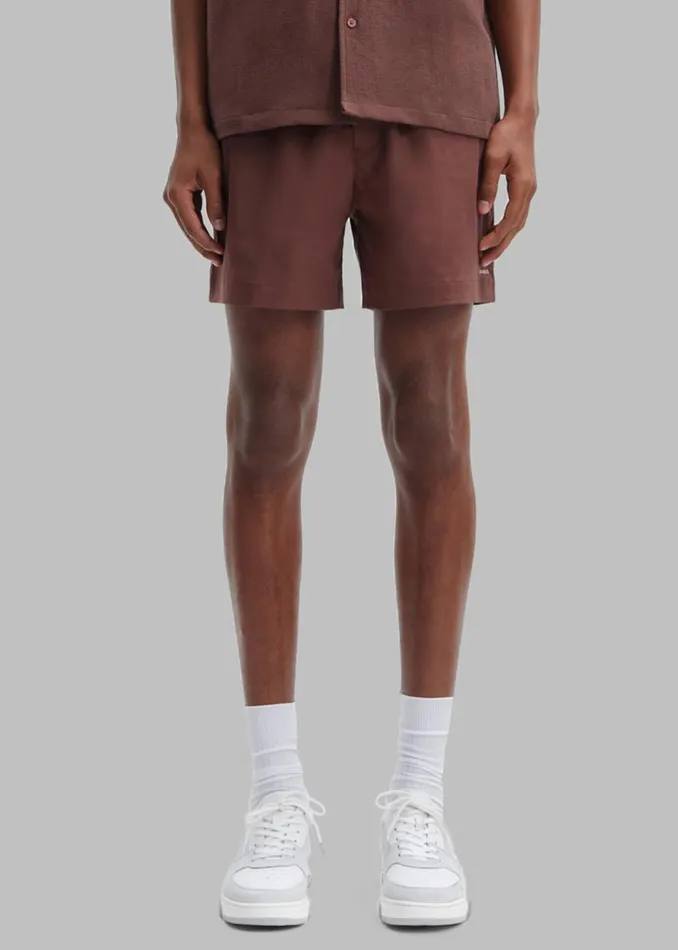 Men The Frankie Shop Bottoms Samse Samse Moses Swim Shorts Brown Stone