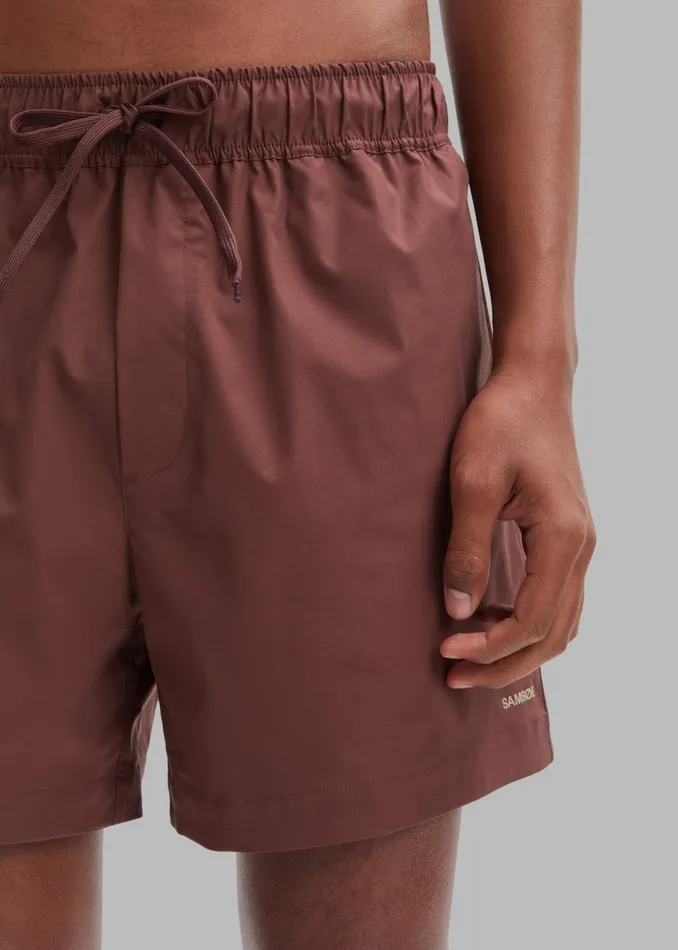 Men The Frankie Shop Bottoms Samse Samse Moses Swim Shorts Brown Stone