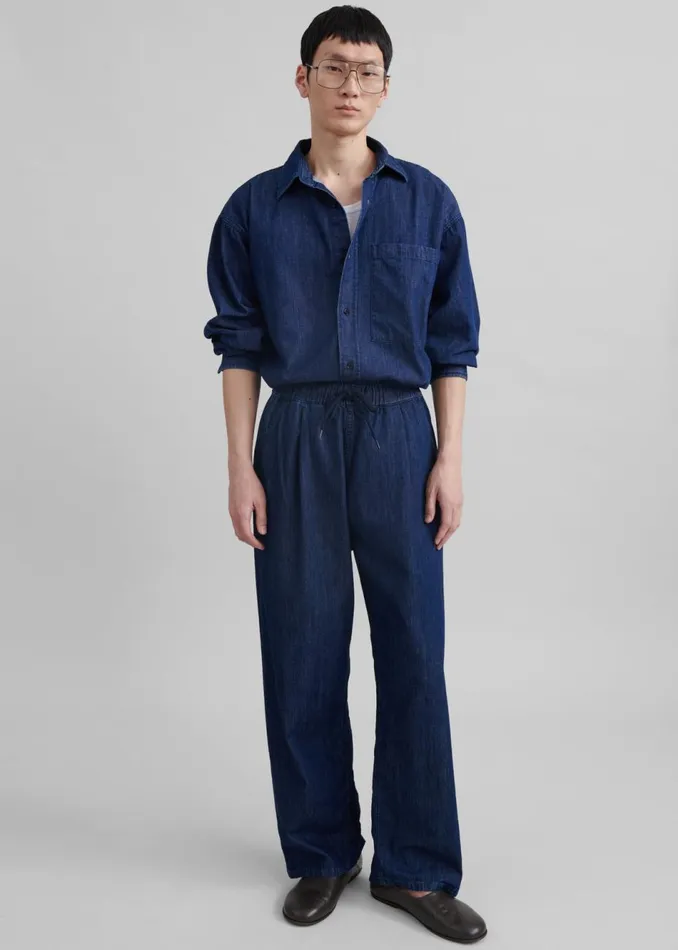 Men The Frankie Shop Bottoms Tanner Denim Pants Raw Wash