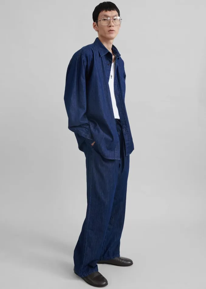 Men The Frankie Shop Bottoms Tanner Denim Pants Raw Wash