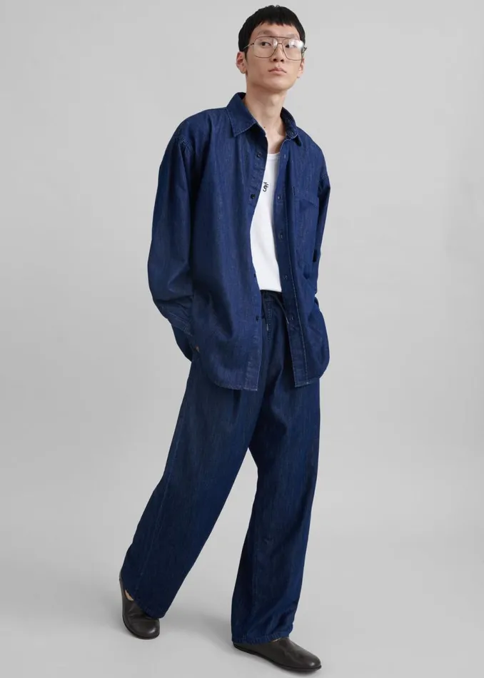 Men The Frankie Shop Bottoms Tanner Denim Pants Raw Wash