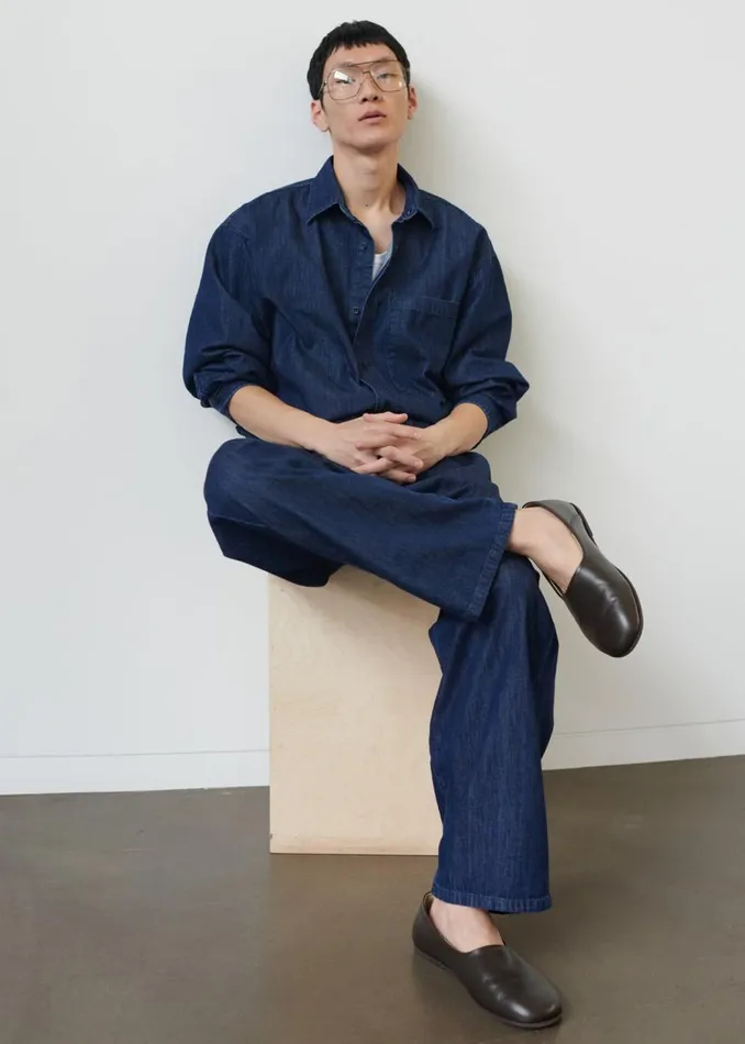 Men The Frankie Shop Bottoms Tanner Denim Pants Raw Wash
