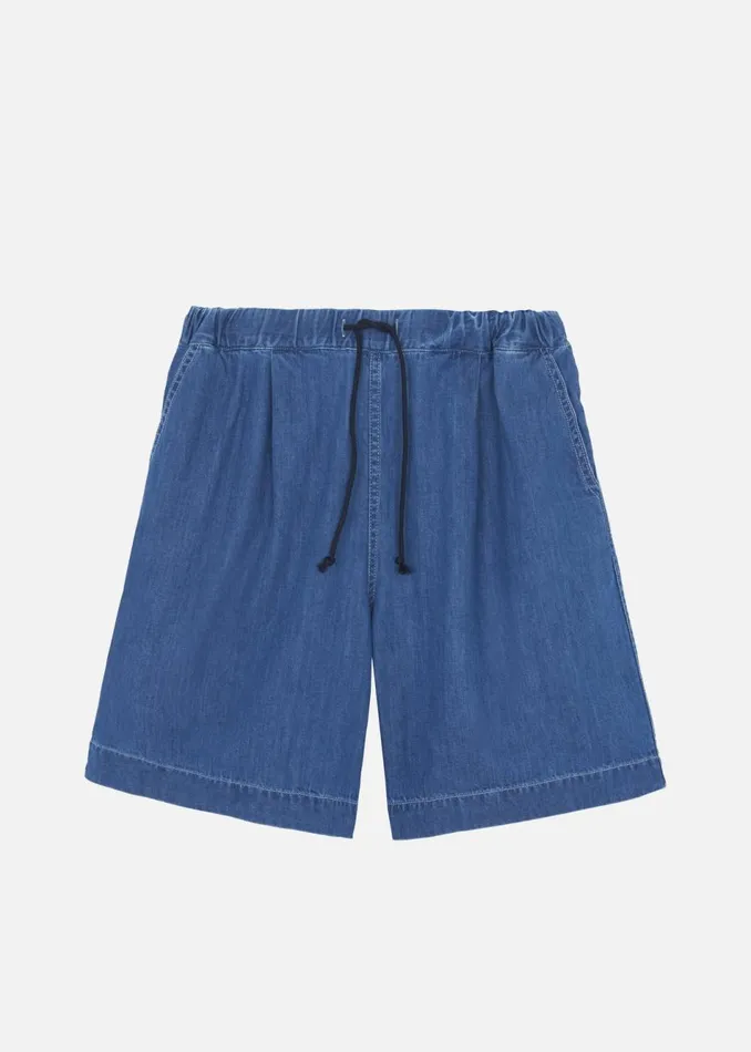Men The Frankie Shop Bottoms Tanner Denim Shorts Medium Wash