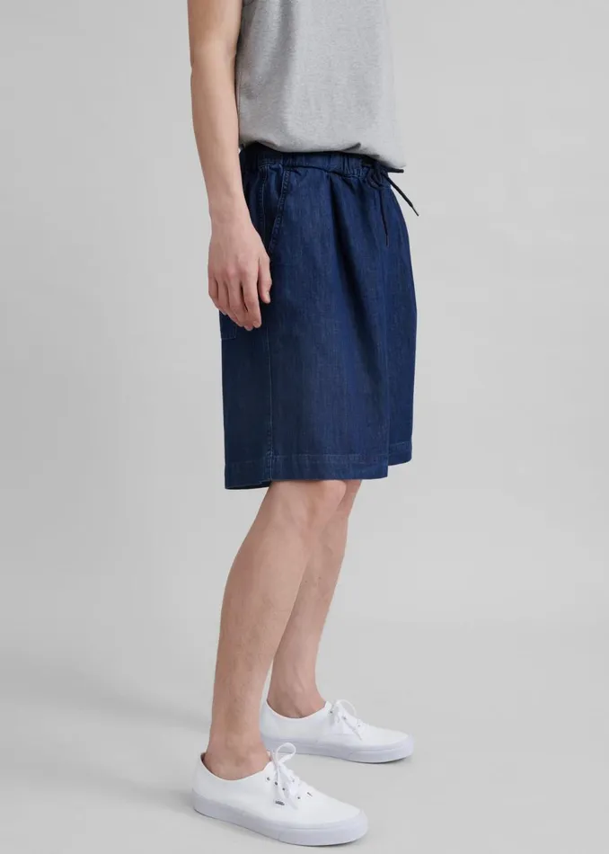 Men The Frankie Shop Bottoms Tanner Denim Shorts Raw Wash