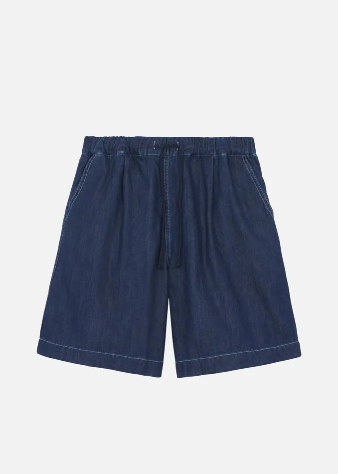 Men The Frankie Shop Bottoms Tanner Denim Shorts Raw Wash