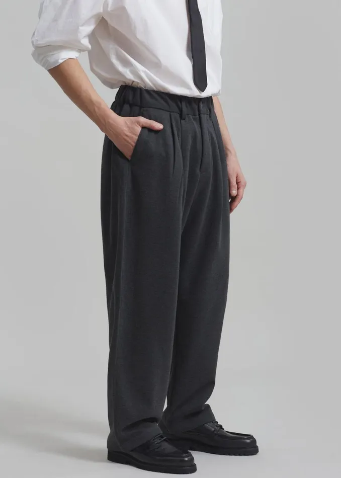 Men The Frankie Shop Bottoms Theo Pants Charcoal