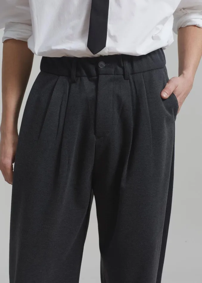 Men The Frankie Shop Bottoms Theo Pants Charcoal