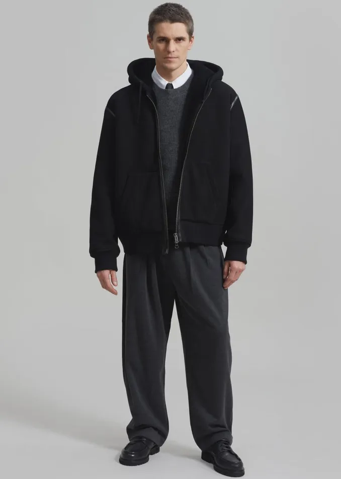 Men The Frankie Shop Bottoms Theo Pants Charcoal