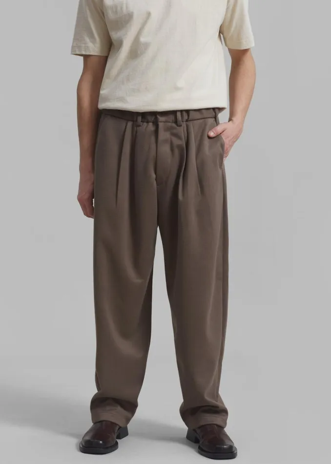 Men The Frankie Shop Bottoms Theo Pants Cocoa