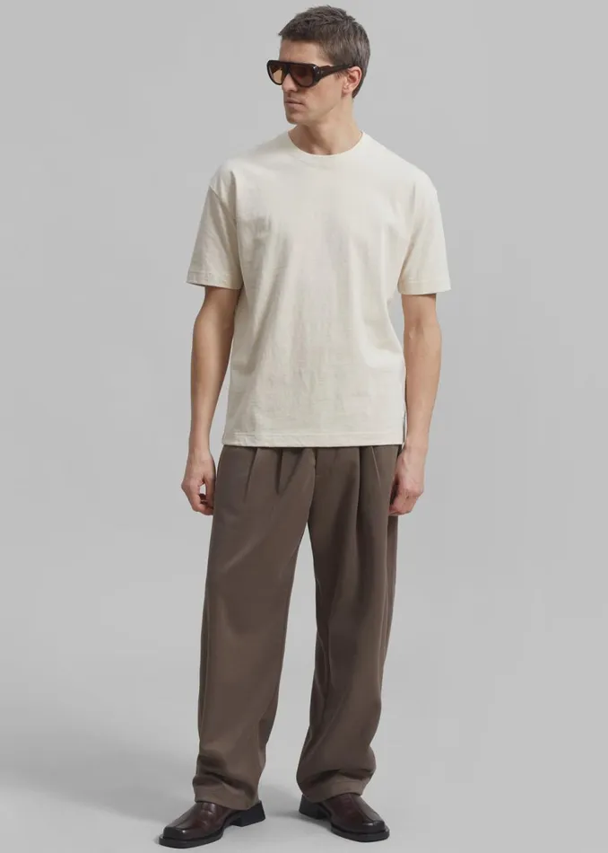 Men The Frankie Shop Bottoms Theo Pants Cocoa