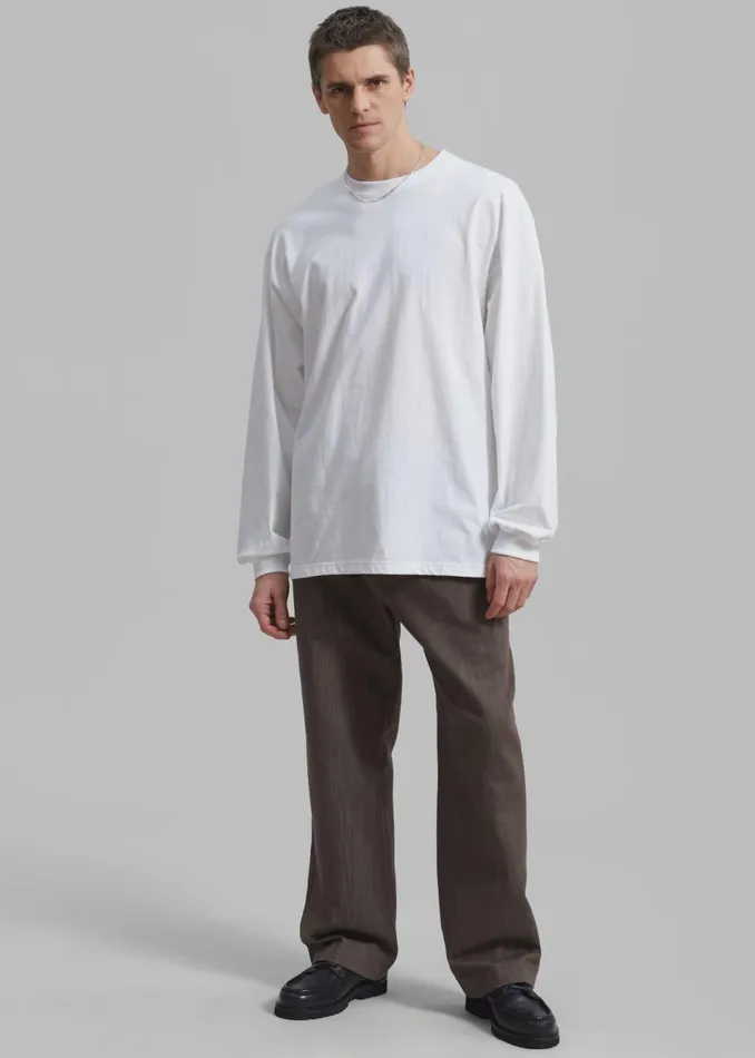 Men The Frankie Shop Bottoms Wells Denim Pants Brown