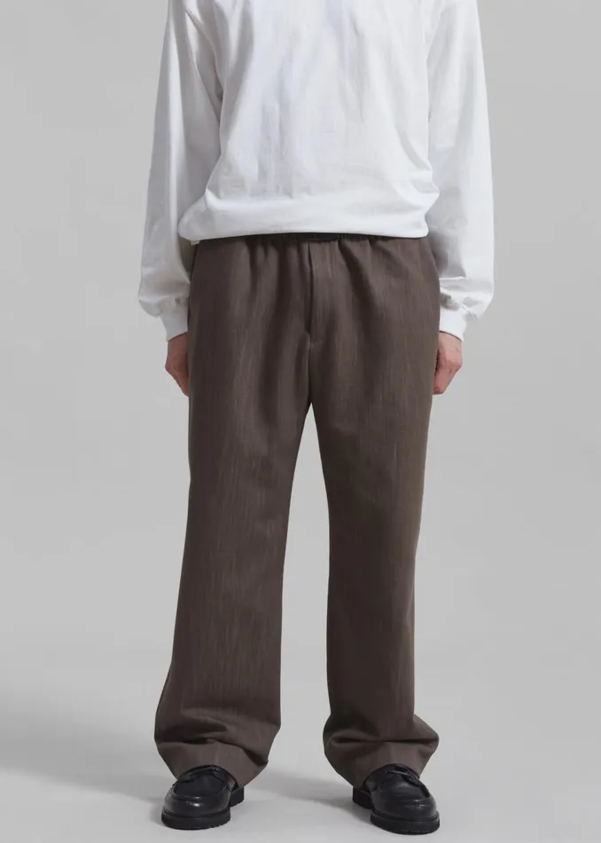 Men The Frankie Shop Bottoms Wells Denim Pants Brown