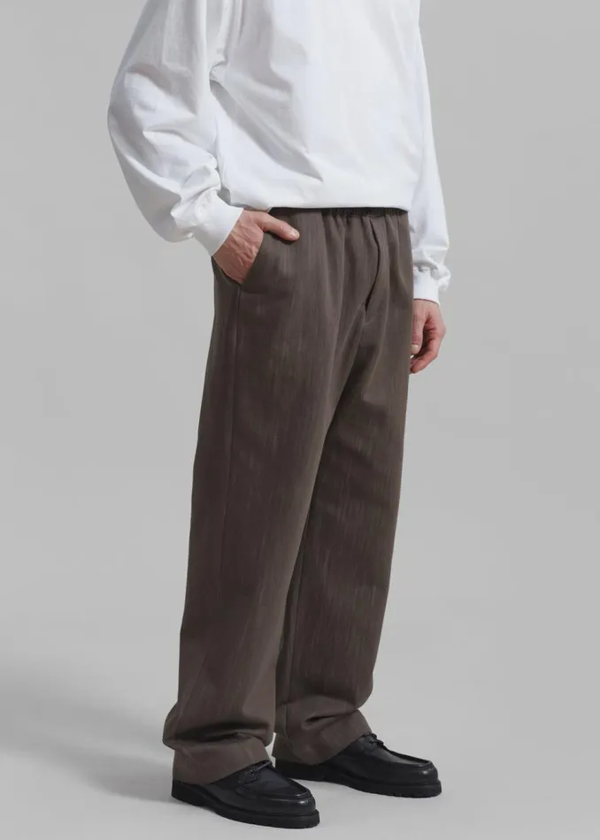 Men The Frankie Shop Bottoms Wells Denim Pants Brown