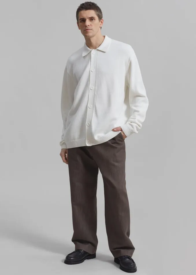 Men The Frankie Shop Bottoms Wells Denim Pants Brown