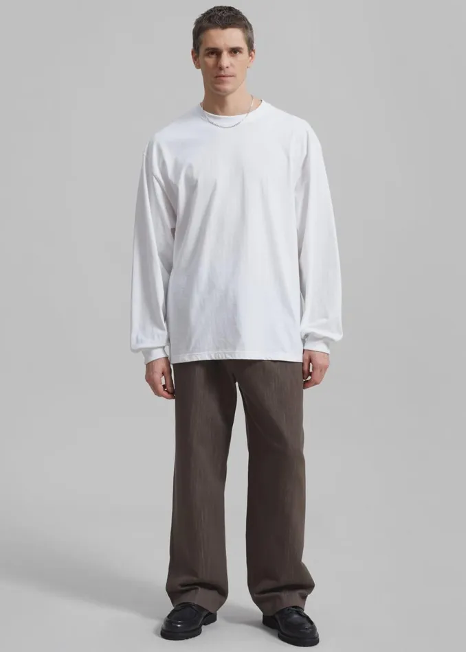Men The Frankie Shop Bottoms Wells Denim Pants Brown