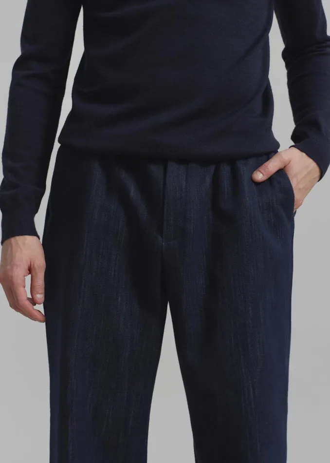 Men The Frankie Shop Bottoms Wells Denim Pants Dark Blue