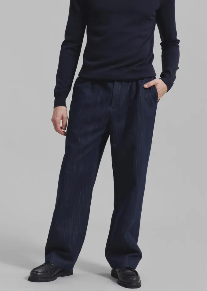Men The Frankie Shop Bottoms Wells Denim Pants Dark Blue