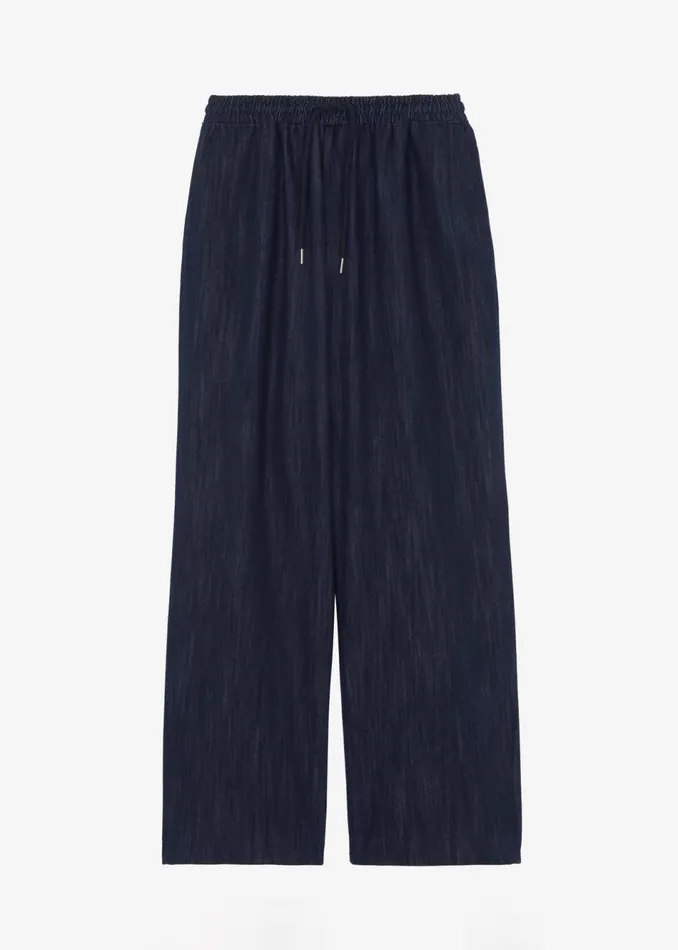 Men The Frankie Shop Bottoms Wells Denim Pants Dark Blue