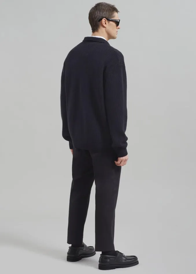 Men The Frankie Shop Knitwear Anson Pullover Black
