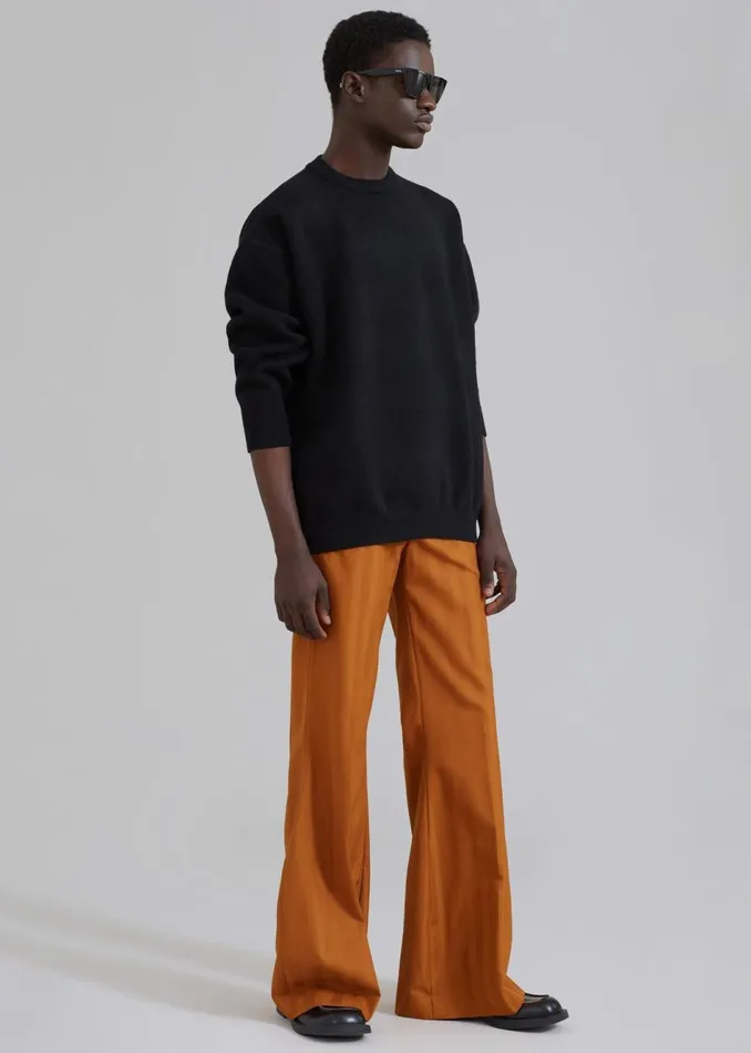 Men The Frankie Shop Knitwear Arne Sweater Black