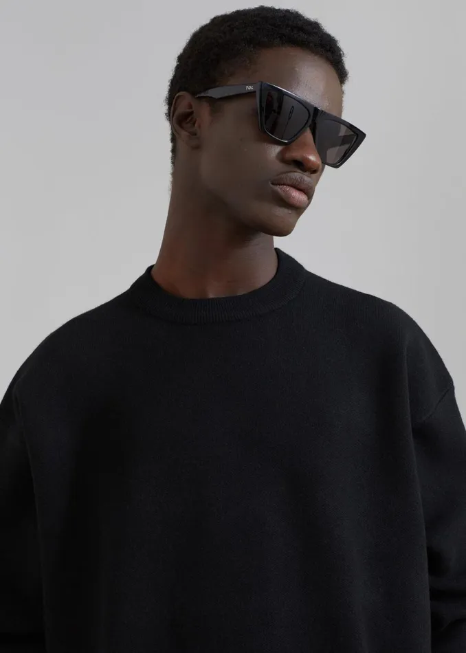 Men The Frankie Shop Knitwear Arne Sweater Black