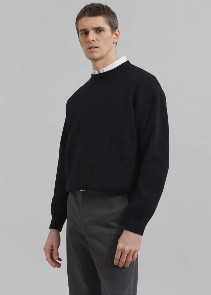 Men The Frankie Shop Knitwear Arne Sweater Black