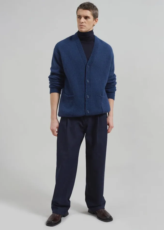 Men The Frankie Shop Knitwear Lucas Cardigan Blue
