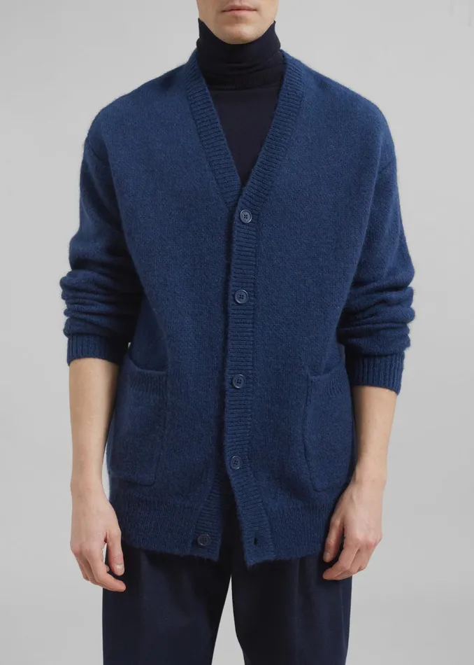 Men The Frankie Shop Knitwear Lucas Cardigan Blue