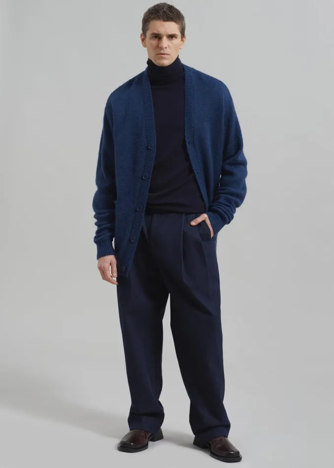 Men The Frankie Shop Knitwear Lucas Cardigan Blue