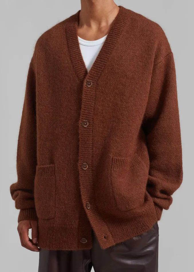 Men The Frankie Shop Knitwear Lucas Cardigan Brown