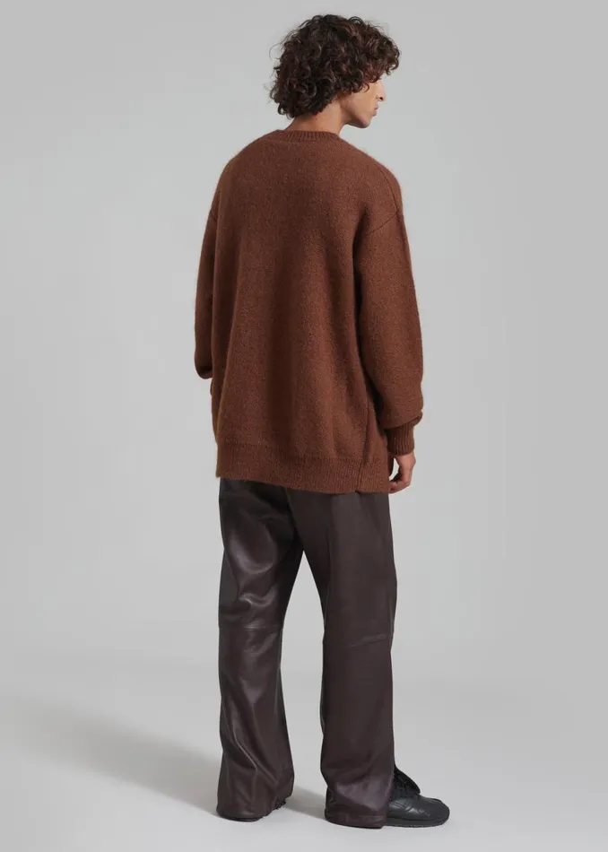 Men The Frankie Shop Knitwear Lucas Cardigan Brown
