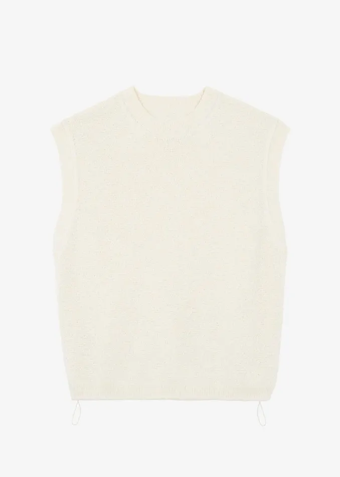 Men The Frankie Shop Knitwear Oslo Knit Vest Cream